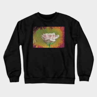 A painting of pink Rose . Crewneck Sweatshirt